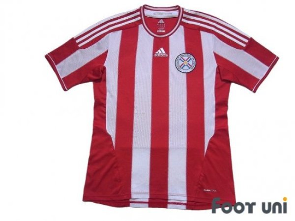 Photo1: Paraguay 2012 Home Shirt (1)