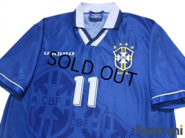 Photo3: Brazil 1995 Away Shirt #11 Romario (3)