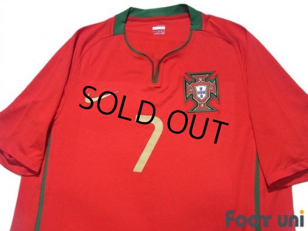 Photo3: Portugal Euro 2008 Home Shirt #7 Cristiano Ronaldo (3)