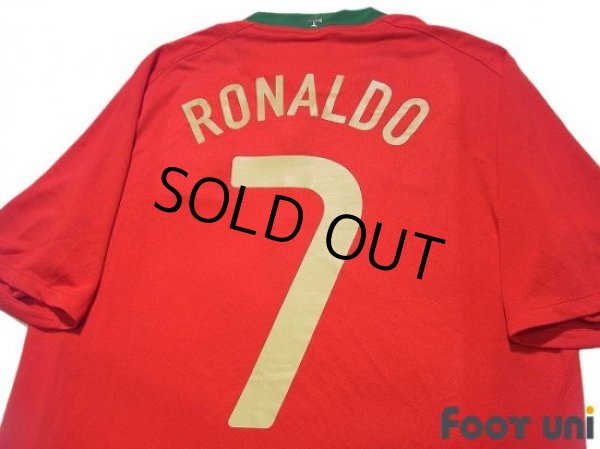 Photo4: Portugal Euro 2008 Home Shirt #7 Cristiano Ronaldo (4)