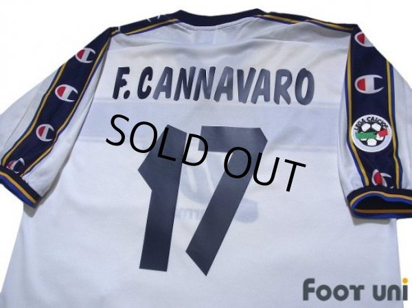 Photo4: Parma 2001-2002 Away Shirt #17 Fabio Cannavaro Lega Calcio Patch/Badge (4)