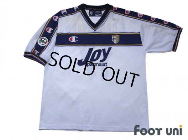 Photo1: Parma 2001-2002 Away Shirt #17 Fabio Cannavaro Lega Calcio Patch/Badge (1)