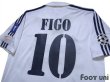 Photo4: Real Madrid 2002-2003 Home Shirt #10 Figo Centenario Patch/Badge (4)