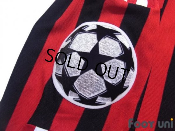 Photo6: AC Milan 2011-2012 Home Long Sleeve Shirt Champions League Patch/Badge (6)