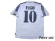 Photo2: Real Madrid 2002-2003 Home Shirt #10 Figo Centenario Patch/Badge (2)