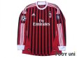 Photo1: AC Milan 2011-2012 Home Long Sleeve Shirt Champions League Patch/Badge (1)