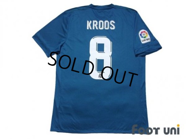 Photo2: Real Madrid 2017-2018 3rd Shirt #8 Kroos La Liga Patch/Badge (2)