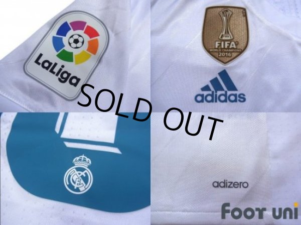 Photo7: Real Madrid 2017-2018 Home Authentic Shirt #10 Modric La Liga Patch/Badge w/tags (7)
