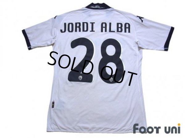 Photo2: Valencia 2009-2010 Home Shirt #28 Jordi Alba (2)