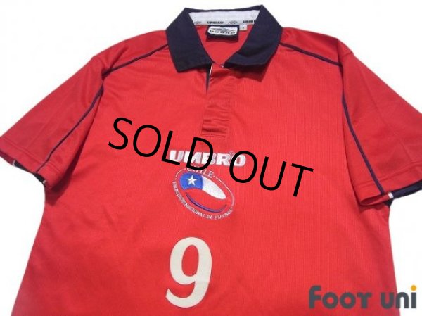 Photo3: Chile 2000-2003 Home Shirt #9 Zamorano (3)