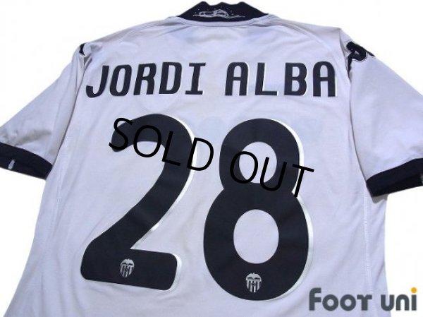 Photo4: Valencia 2009-2010 Home Shirt #28 Jordi Alba (4)