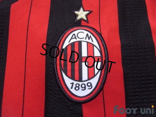 Photo5: AC Milan 2013-2014 Home Long Sleeve Shirt Champions League model Big Year Patch/Badge (5)