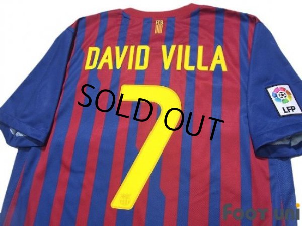 Photo4: FC Barcelona 2011-2012 Home Shirt #7 David Villa LFP Patch/Badge w/tags (4)
