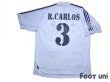 Photo2: Real Madrid 2001-2002 Home Shirt First Half Model #3 Roberto Carlos LFP Patch/Badge (2)