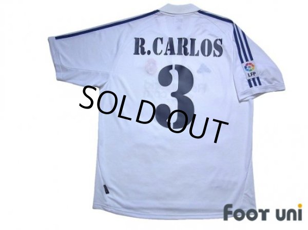 Photo2: Real Madrid 2001-2002 Home Shirt First Half Model #3 Roberto Carlos LFP Patch/Badge (2)