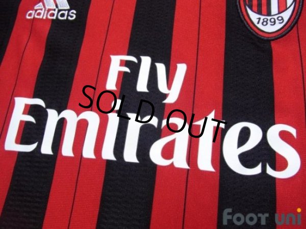 Photo6: AC Milan 2013-2014 Home Long Sleeve Shirt Champions League model Big Year Patch/Badge (6)
