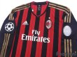 Photo3: AC Milan 2013-2014 Home Long Sleeve Shirt Champions League model Big Year Patch/Badge (3)