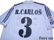 Photo4: Real Madrid 2001-2002 Home Shirt First Half Model #3 Roberto Carlos LFP Patch/Badge (4)