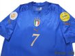 Photo3: Italy Euro 2004 Home Shirt #7 Del Piero UEFA Euro 2004 Patch/Badge UEFA Fair Play Patch/Badge (3)