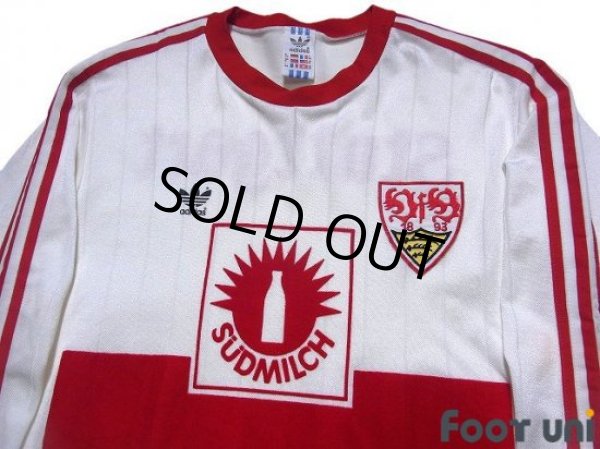 Photo3: VfB Stuttgart 1989-1990 Home Long Sleeve Shirt (3)