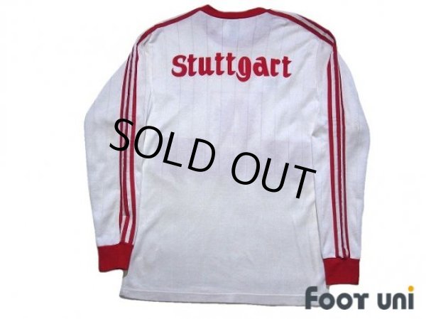 Photo2: VfB Stuttgart 1989-1990 Home Long Sleeve Shirt (2)