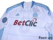 Photo3: Olympique Marseille 2010-2011 Home Long Sleeve Authentic Shirt #8 Lucho Olympique Marseille Champion 2010 Patch/Badge w/tags (3)