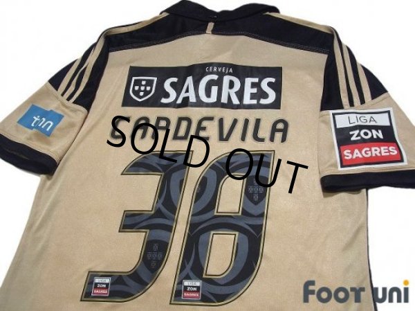 Photo4: Benfica 2011-2012 Away Shirt #38 Joan Capdevila Liga Zon Sagres Patch/Badge (4)