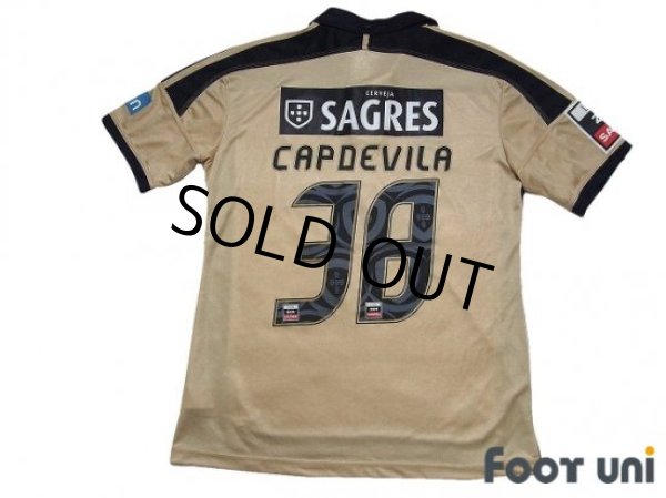 Photo2: Benfica 2011-2012 Away Shirt #38 Joan Capdevila Liga Zon Sagres Patch/Badge (2)