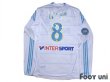 Photo2: Olympique Marseille 2010-2011 Home Long Sleeve Authentic Shirt #8 Lucho Olympique Marseille Champion 2010 Patch/Badge w/tags (2)