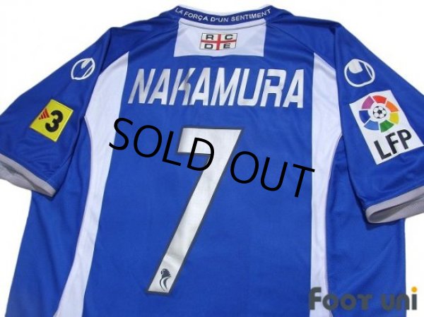 Photo4: Espanyol 2009-2010 Home Shirt #7 Shunsuke Nakamura LFP Patch/Badge w/tags (4)