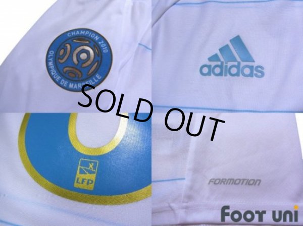 Photo7: Olympique Marseille 2010-2011 Home Long Sleeve Authentic Shirt #8 Lucho Olympique Marseille Champion 2010 Patch/Badge w/tags (7)