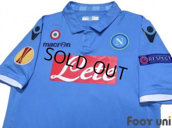 Photo3: Napoli 2014-2015 Home Authentic Shirt #17 Hamsik EL Patch/Badge (3)