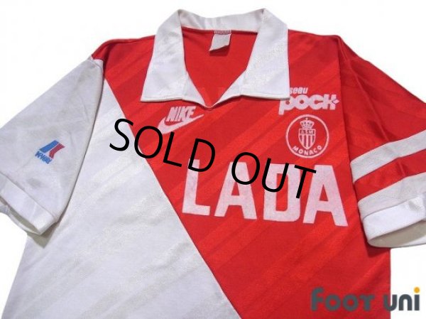 Photo3: AS Monaco 1988-1990 Home Shirt (3)