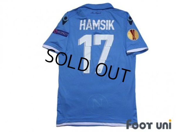 Photo2: Napoli 2014-2015 Home Authentic Shirt #17 Hamsik EL Patch/Badge (2)