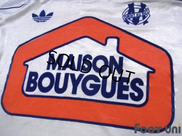 Photo7: Olympique Marseille 1986-1988 Home Long Sleeve Shirt(Three quarter sleeve) (7)