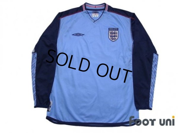 Photo1: England 2002 GK Long Sleeve Shirt (1)