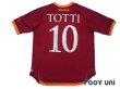 Photo2: AS Roma 2016-2017 Home Shirt #10 Francesco Totti (2)