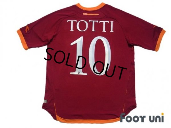 Photo2: AS Roma 2016-2017 Home Shirt #10 Francesco Totti (2)