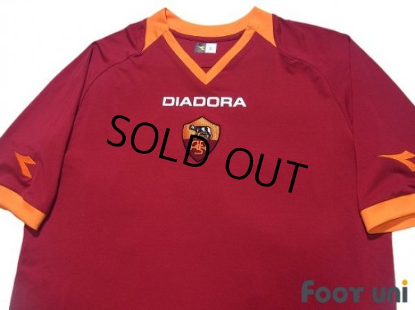 Photo3: AS Roma 2016-2017 Home Shirt #10 Francesco Totti (3)