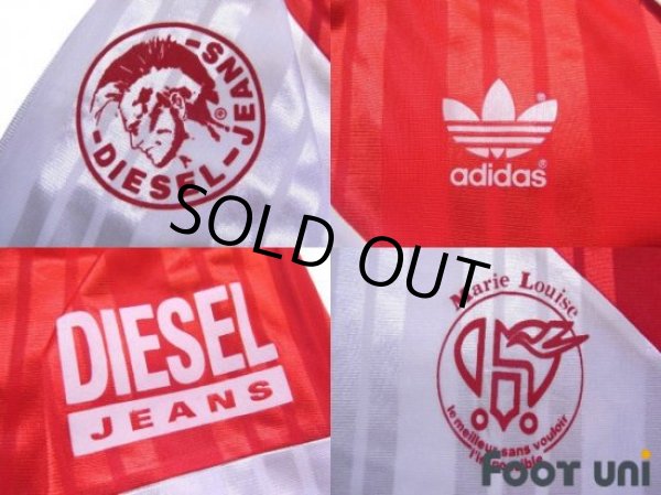 Photo7: AS Monaco 1992-1994 Home Long Sleeve Shirt #13 With sub-sponsor (7)