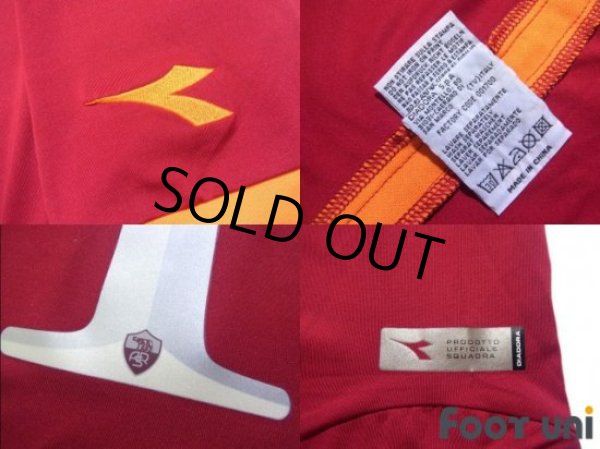 Photo8: AS Roma 2016-2017 Home Shirt #10 Francesco Totti (8)