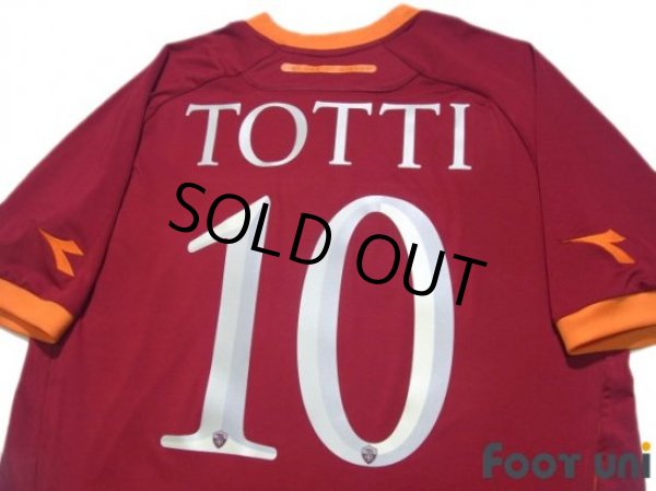 Photo4: AS Roma 2016-2017 Home Shirt #10 Francesco Totti (4)