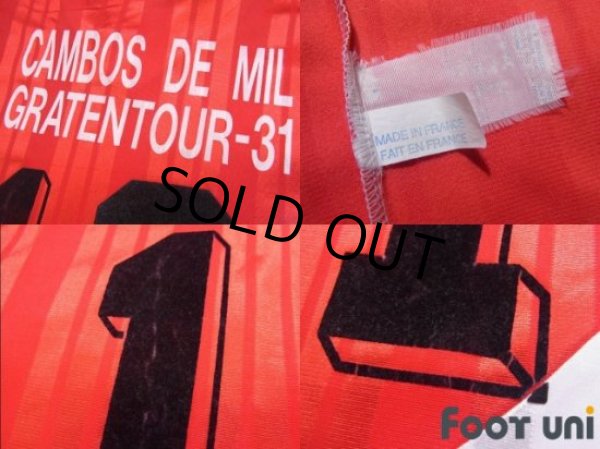 Photo8: AS Monaco 1992-1994 Home Long Sleeve Shirt #13 With sub-sponsor (8)