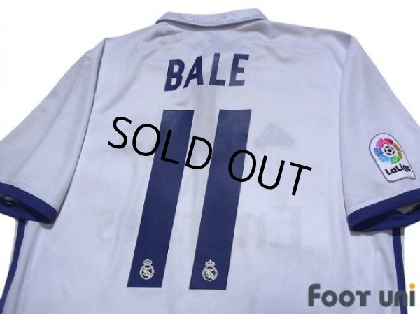 Photo4: Real Madrid 2016-2017 Home Shirt #11 Gareth Bale La Liga Patch/Badge (4)