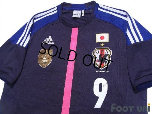 Photo3: Japan Women's Nadeshiko 2012 Home Shirt #9 Nahomi Kawasumi FIFA World Champions 2011 Patch/Badge (3)