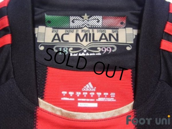 Photo4: AC Milan 2010-2011 Home Long Sleeve Shirt (4)