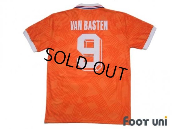 Photo2: Netherlands Euro 1992 Home Shirt #9 Van Basten (2)
