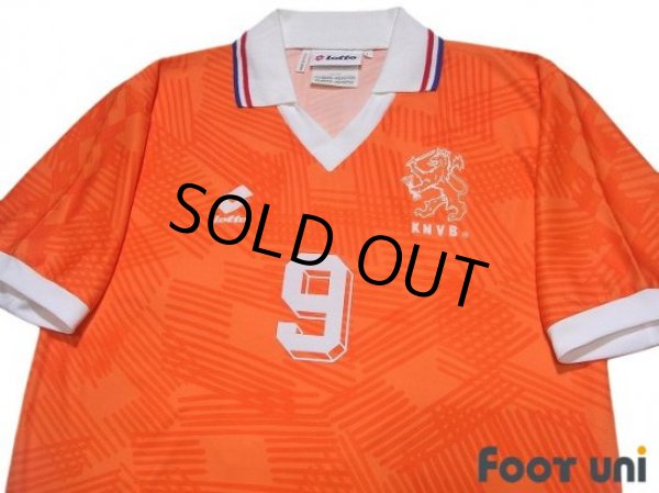 Photo3: Netherlands Euro 1992 Home Shirt #9 Van Basten (3)