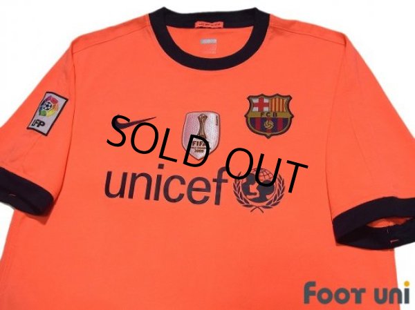 Photo3: FC Barcelona 2009-2010 Away Shirt #10 Messi FIFA World Champions 2009 Patch/Badge LFP Patch/Badge  (3)