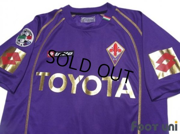 Photo3: Fiorentina 2006-2007 Home Shirt #30 Luca Toni 80th anniversary model Lega Calcio Patch/Badge (3)